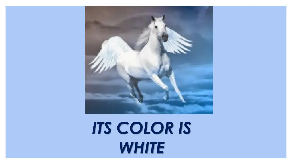 its color is white