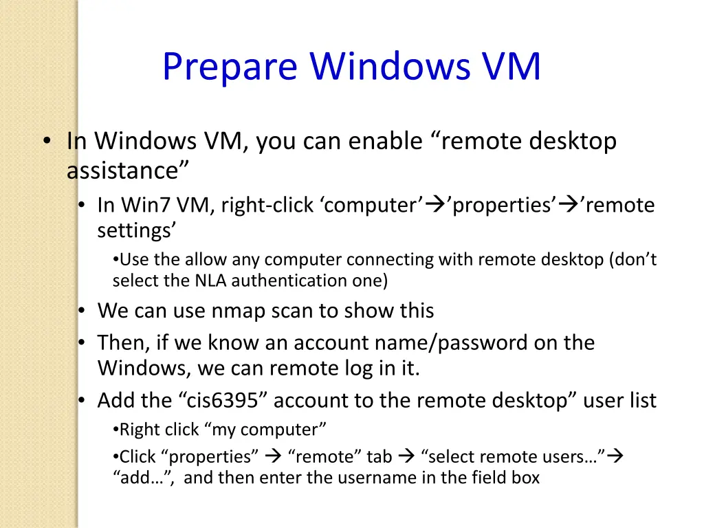 prepare windows vm 2