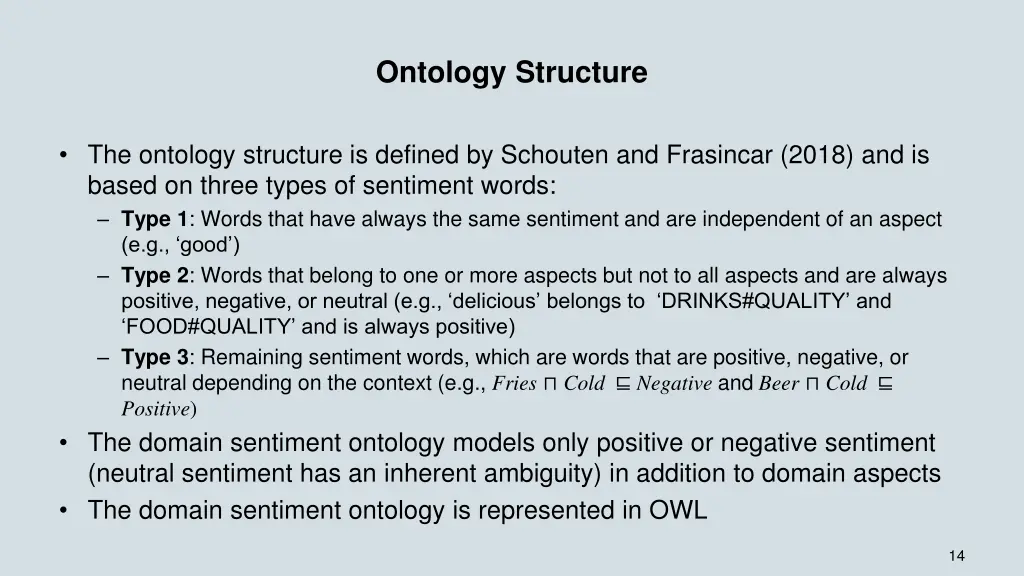 ontology structure