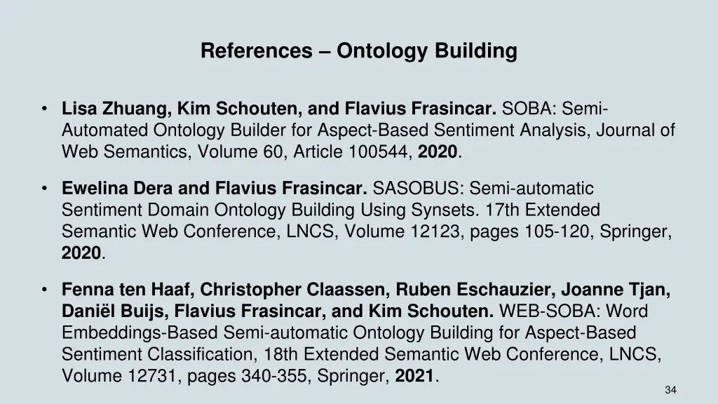 references ontology building