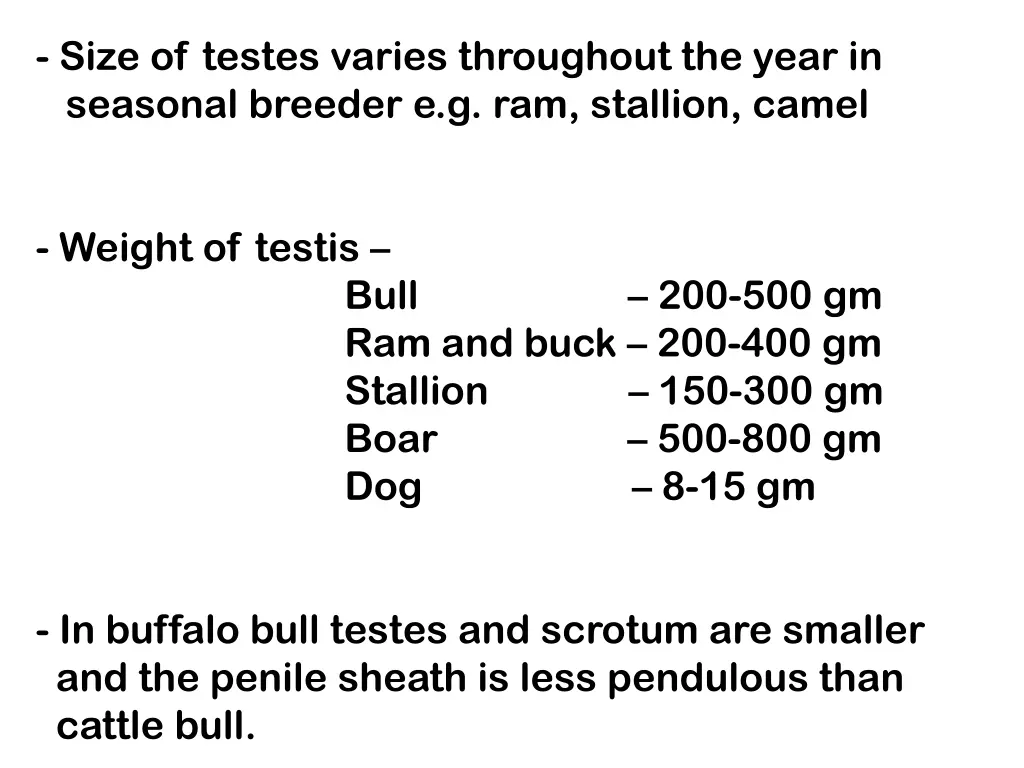 size of testes varies throughout the year