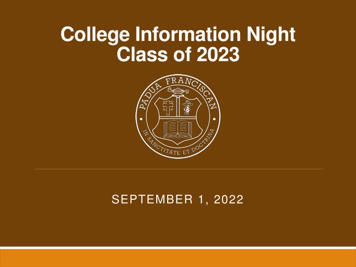 college information night class of 2023