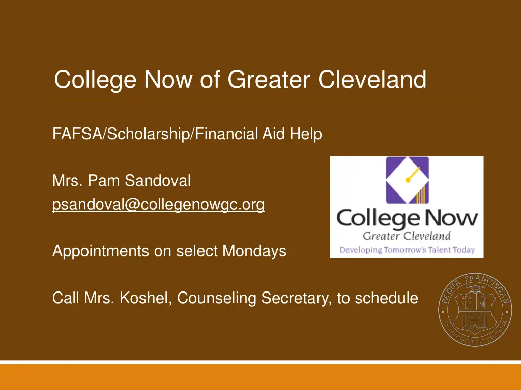 college now of greater cleveland