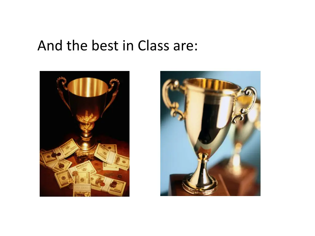 and the best in class are