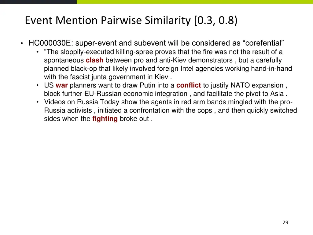 event mention pairwise similarity 0 3 0 8 1