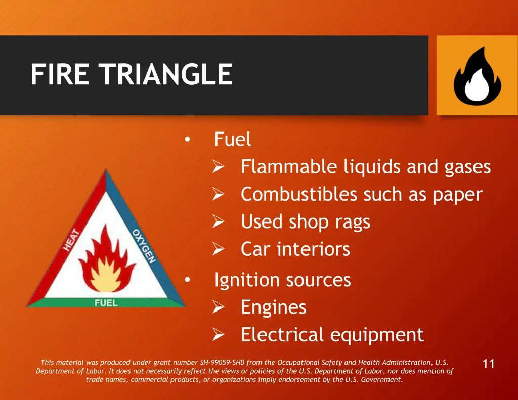 fire triangle