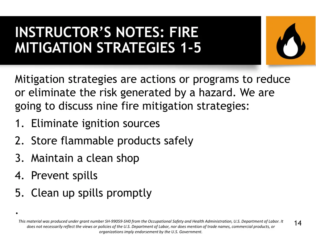 instructor s notes fire mitigation strategies 1 5