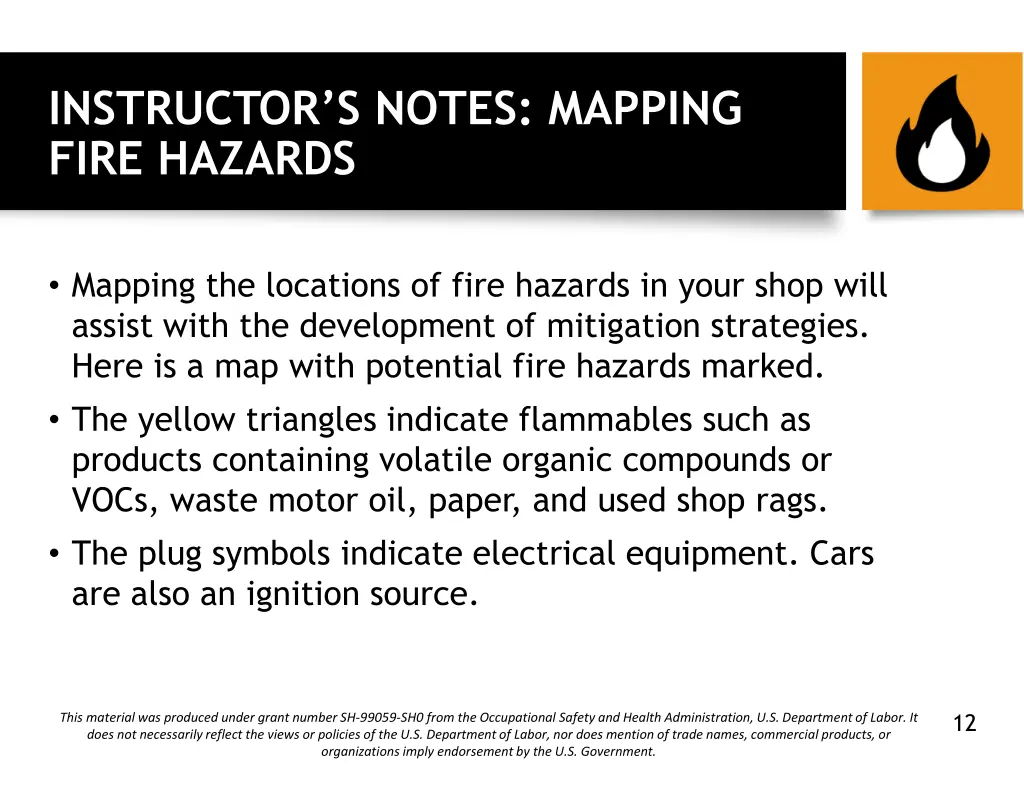 instructor s notes mapping fire hazards