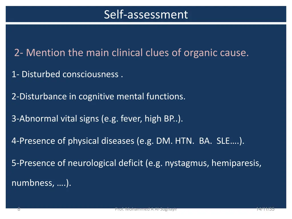 self assessment 2