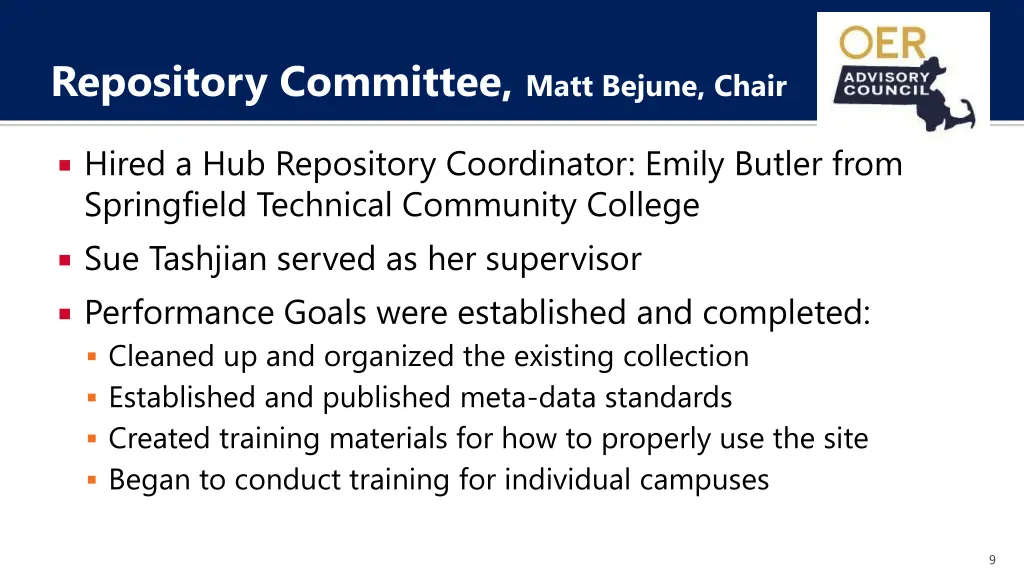 repository committee matt bejune chair