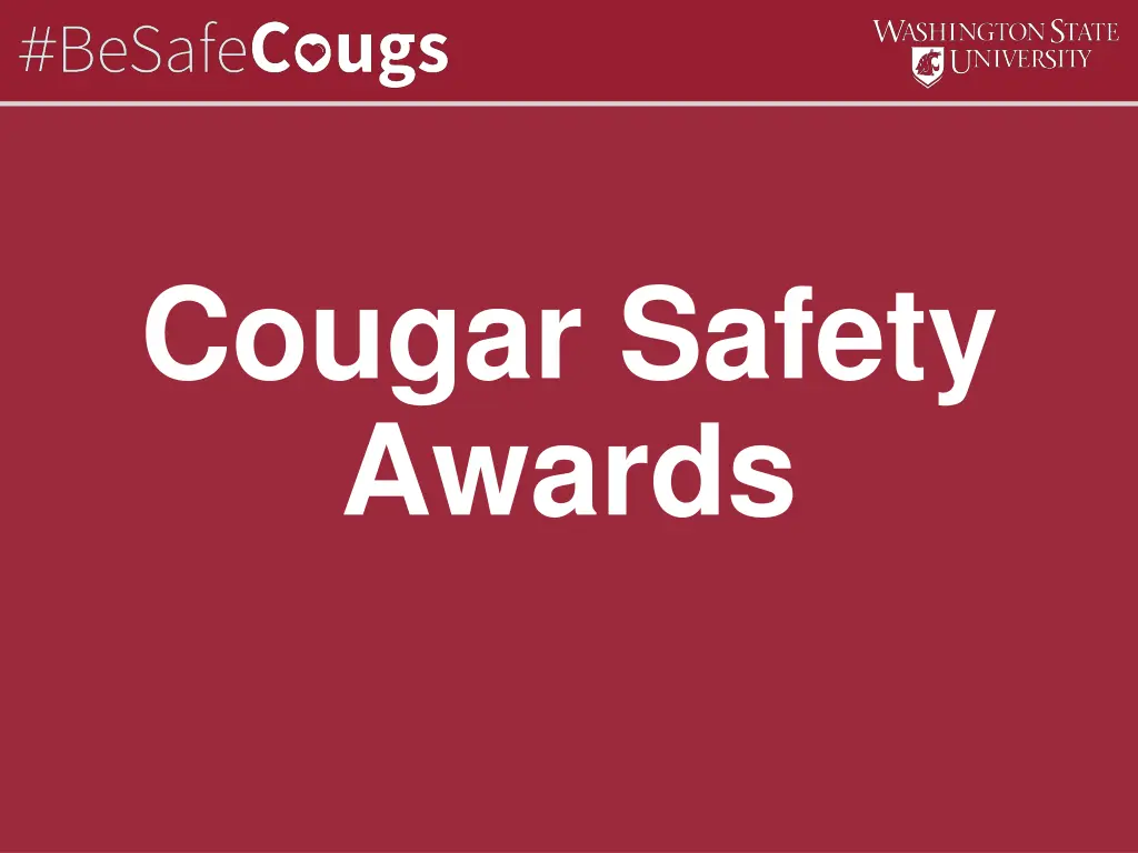 cougar safety awards