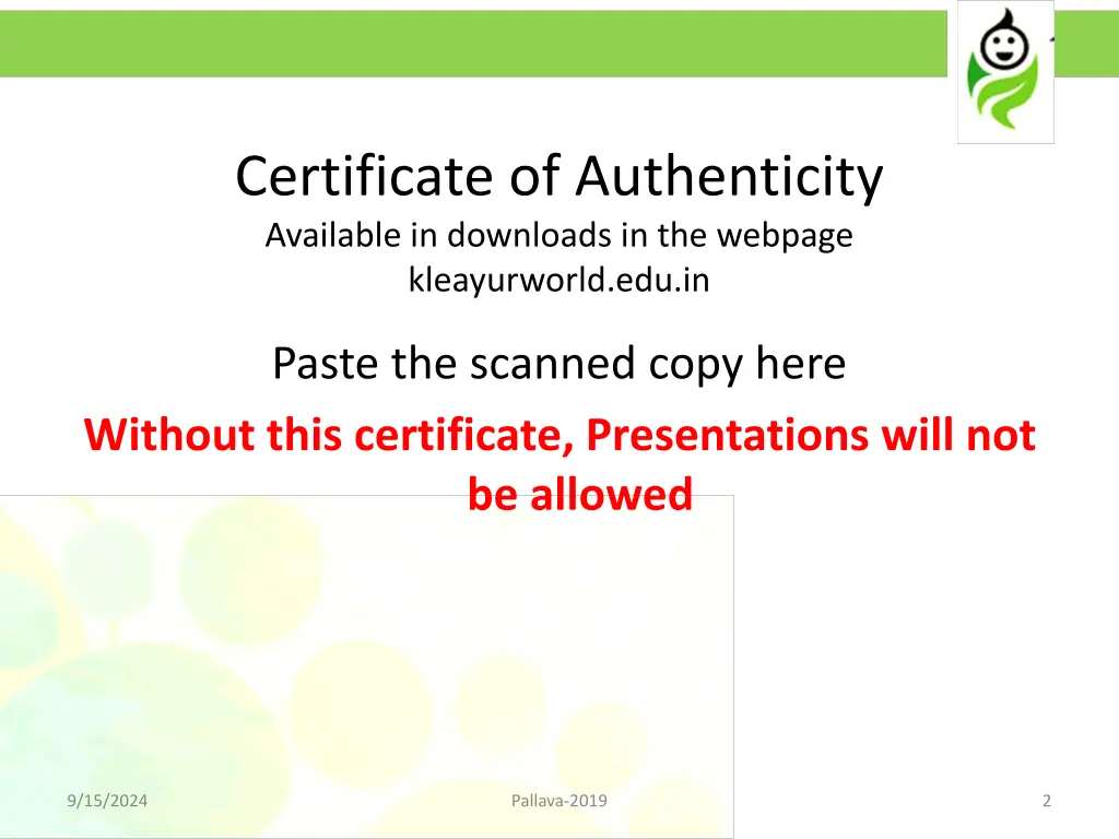 certificate of authenticity available