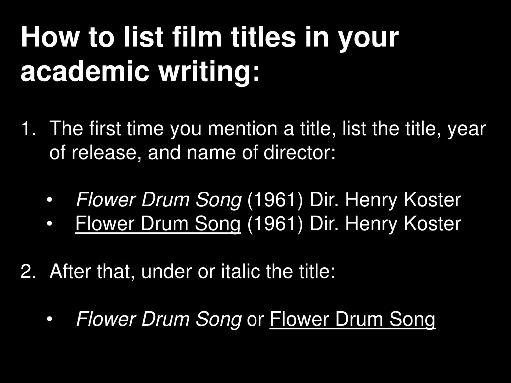 how to list film titles in your academic writing 5