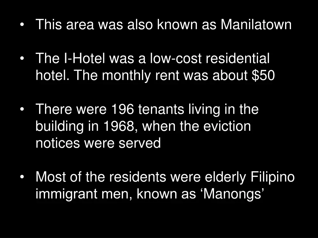 this area was also known as manilatown