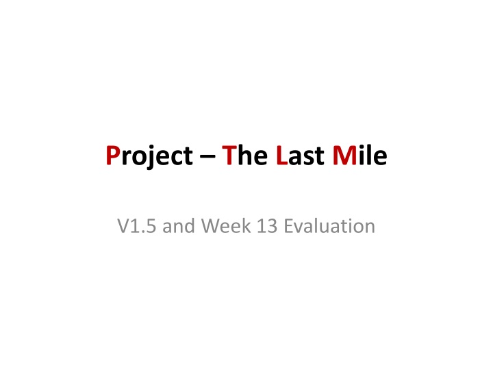 project the last mile