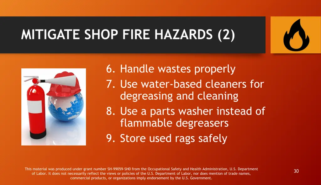 mitigate shop fire hazards 2