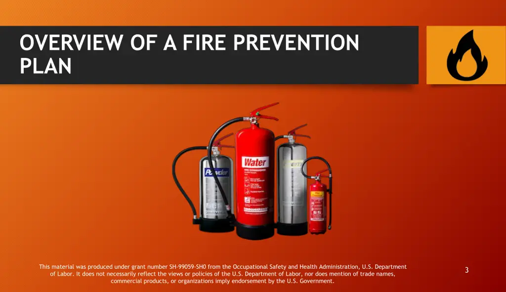 overview of a fire prevention plan