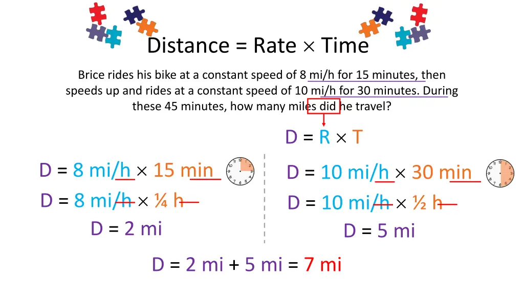 distance rate time 2