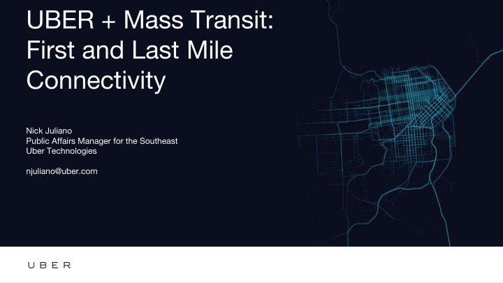 uber mass transit first and last mile connectivity