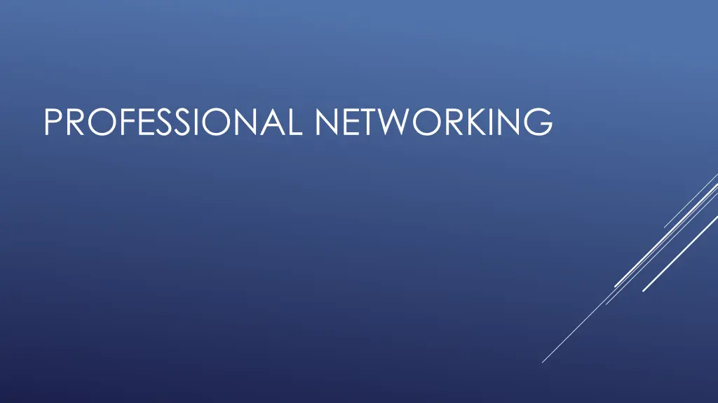 professional networking