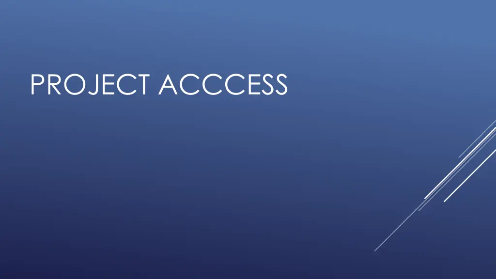 project acccess