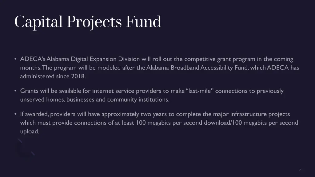 capital projects fund 2