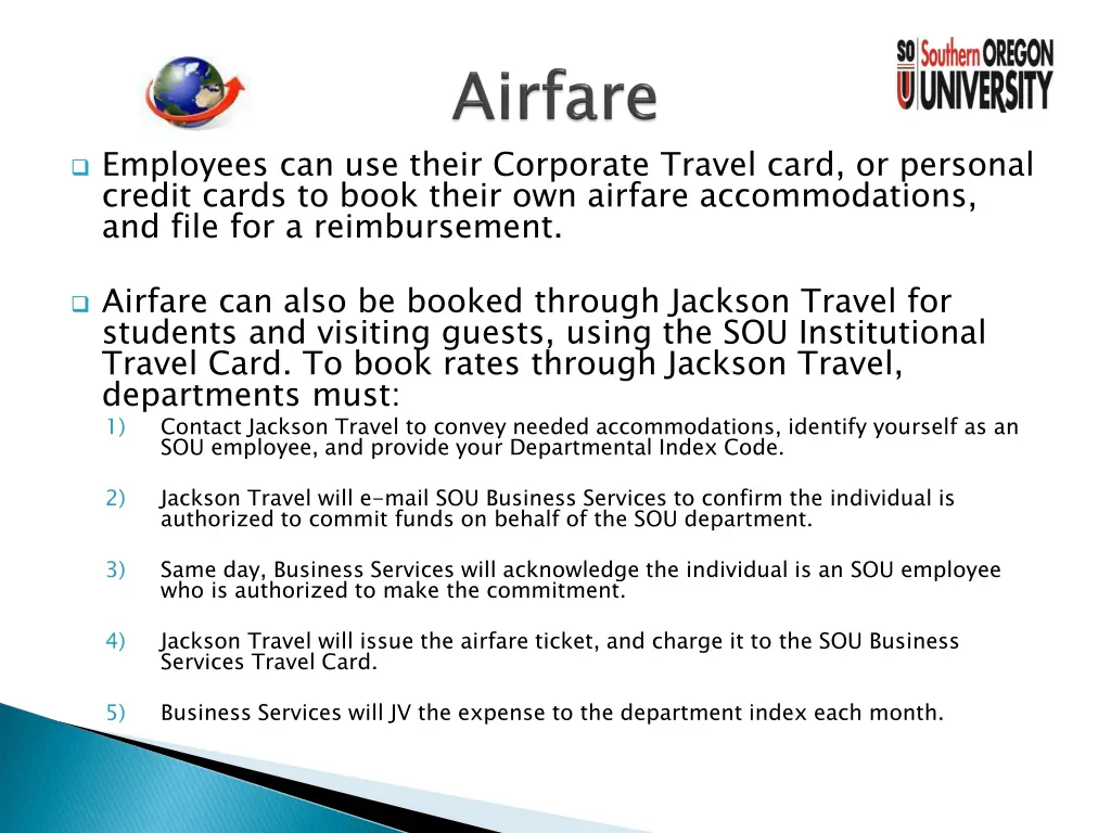 employees can use their corporate travel card