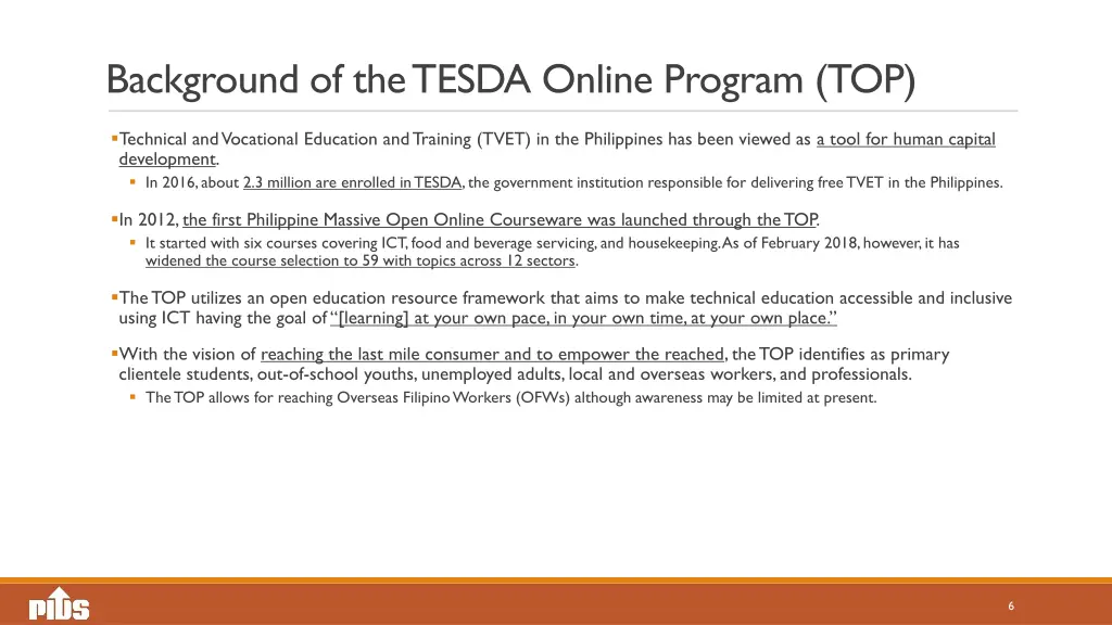 background of the tesda online program top