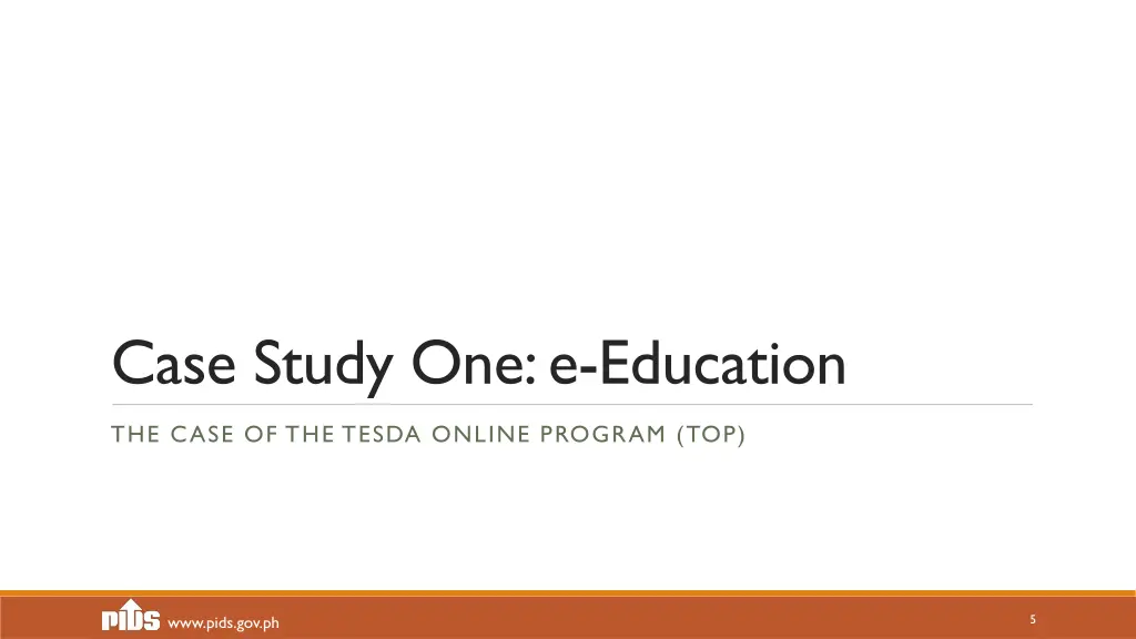 case study one e education