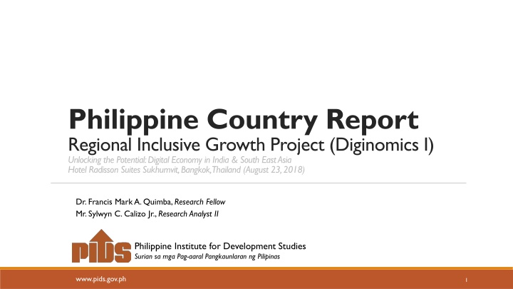 philippine country report regional inclusive