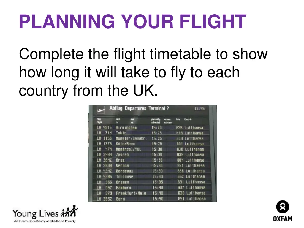 planning your flight