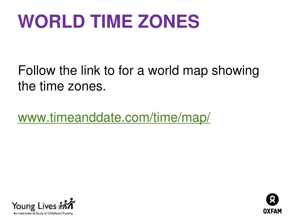 world time zones