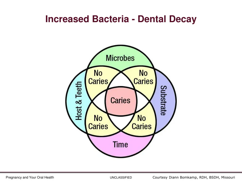 increased bacteria dental decay