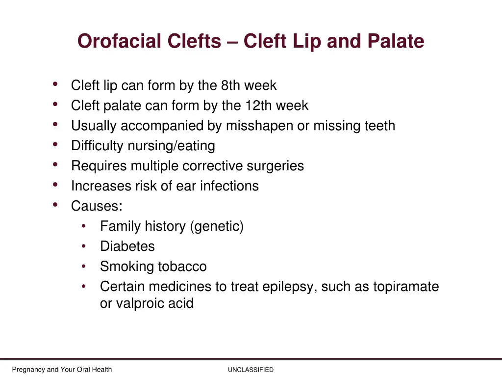 orofacial clefts cleft lip and palate