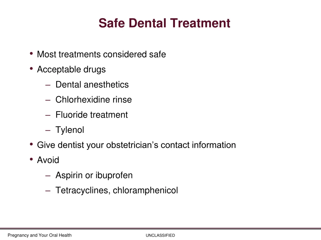 safe dental treatment