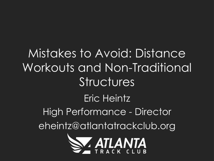 mistakes to avoid distance workouts