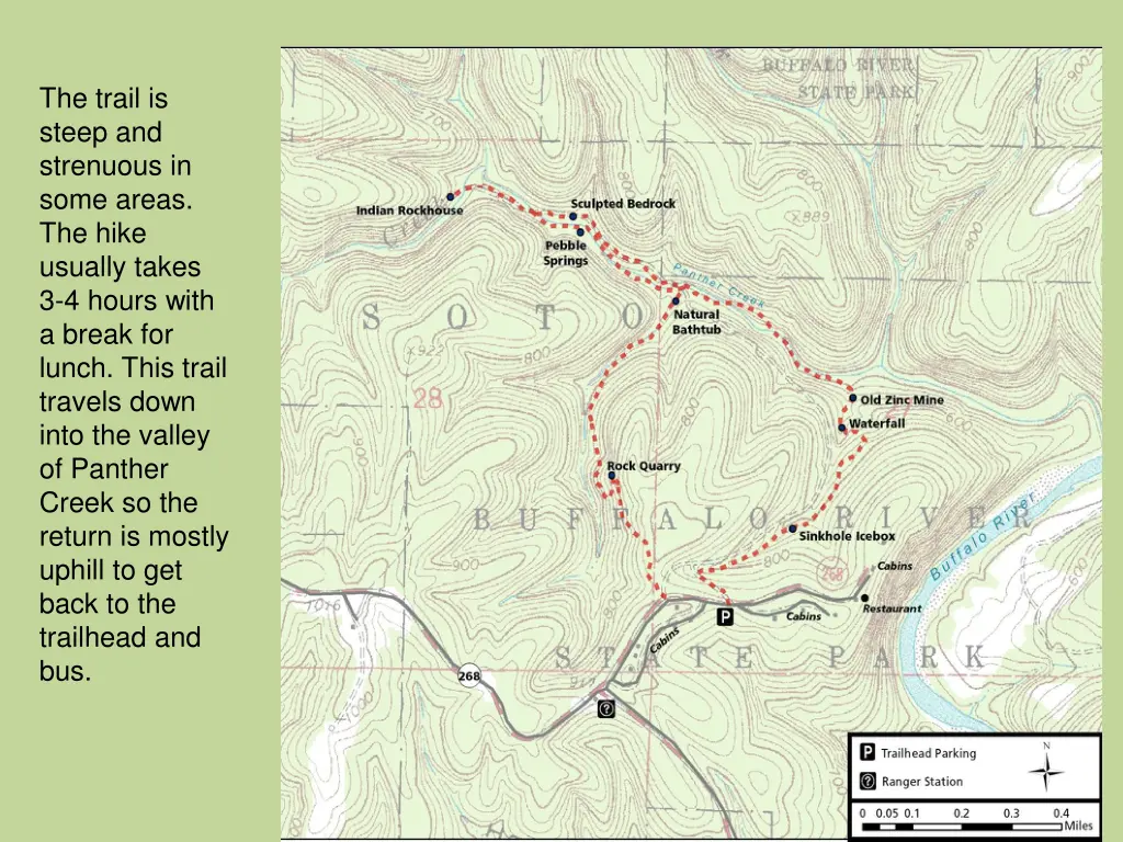 the trail is steep and strenuous in some areas