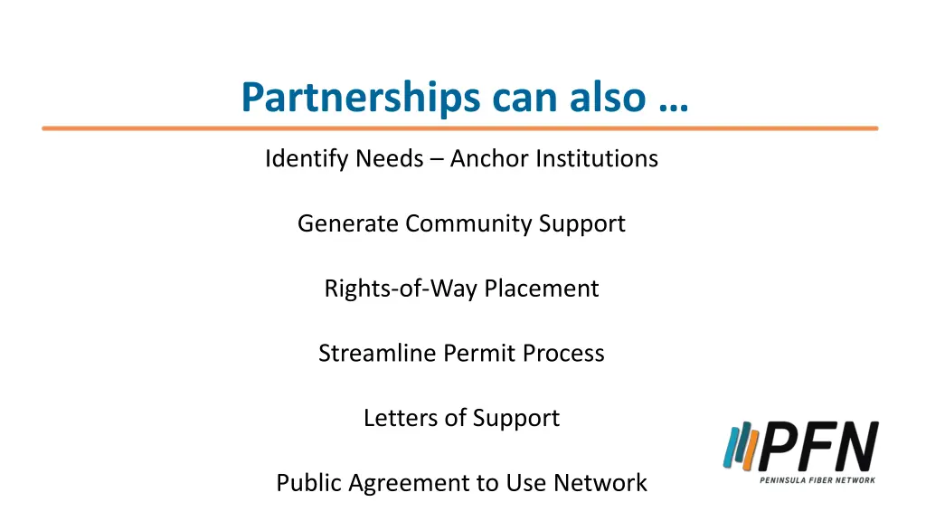 partnerships can also