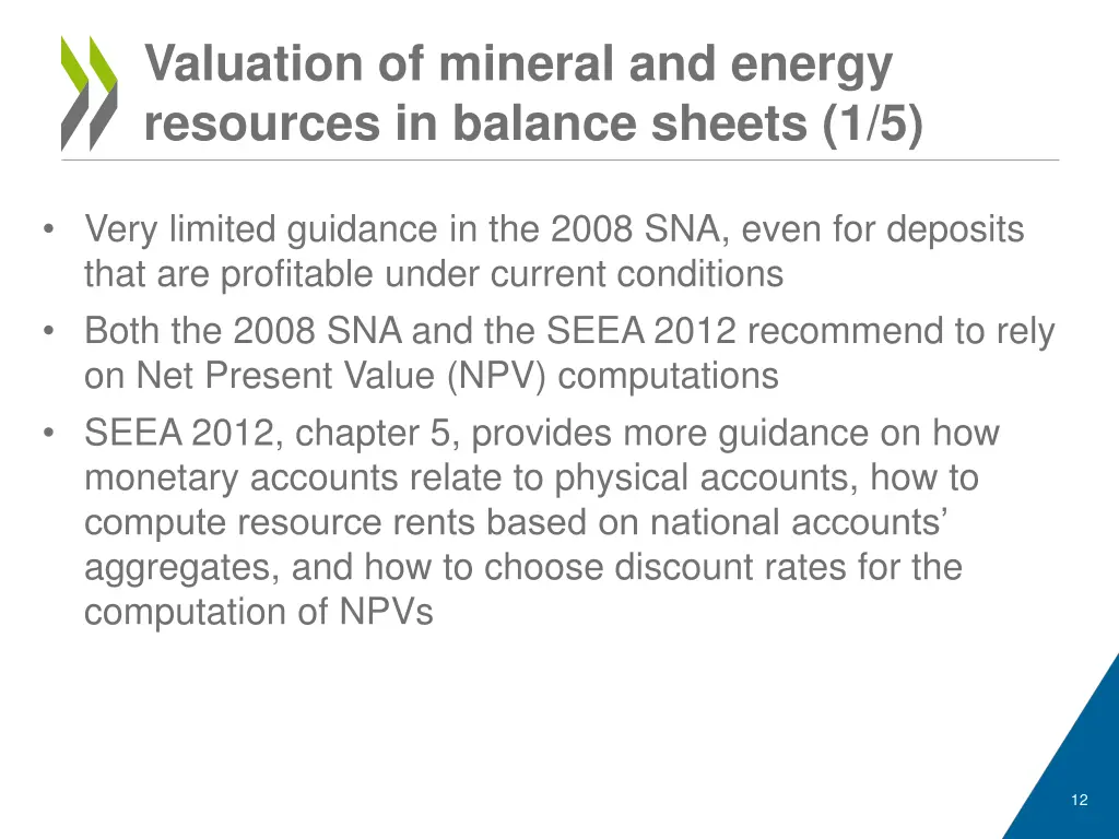 valuation of mineral and energy resources