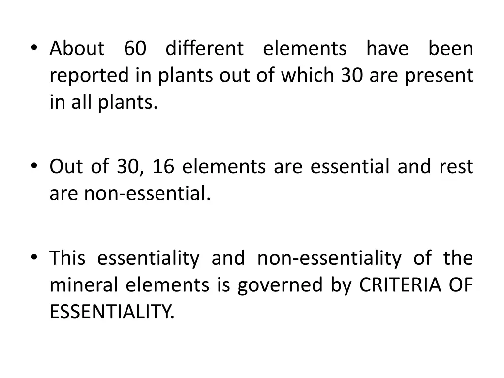 about 60 different elements have been reported