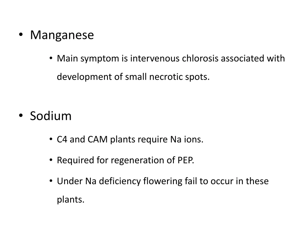 manganese