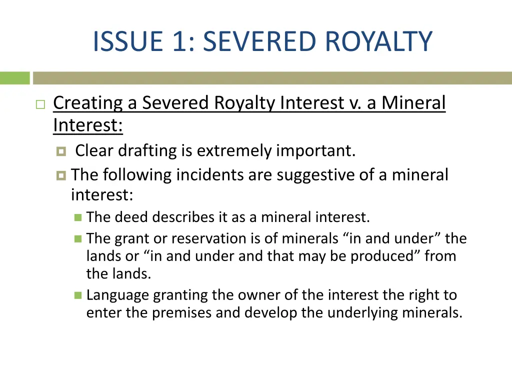 issue 1 severed royalty 3