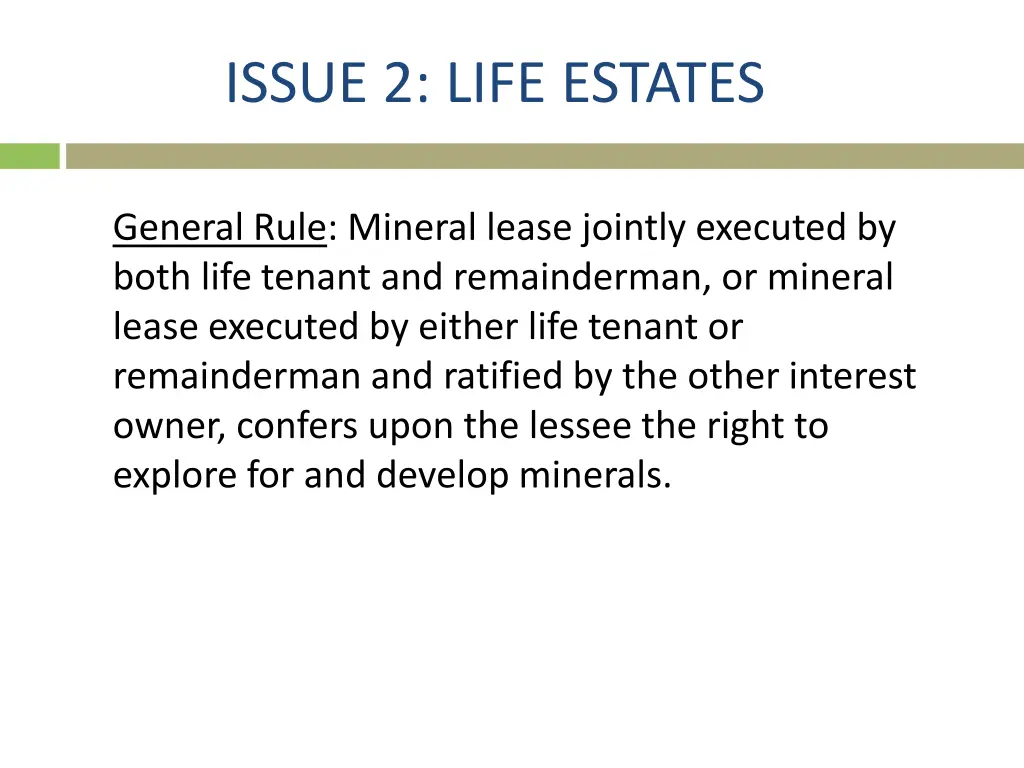 issue 2 life estates 2