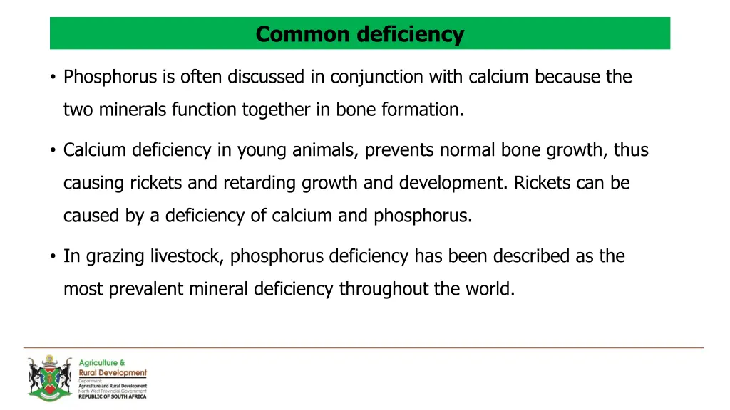 common deficiency