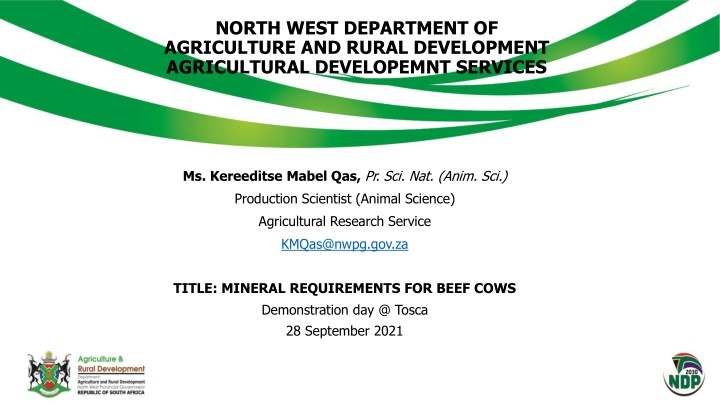 north west department of agriculture and rural