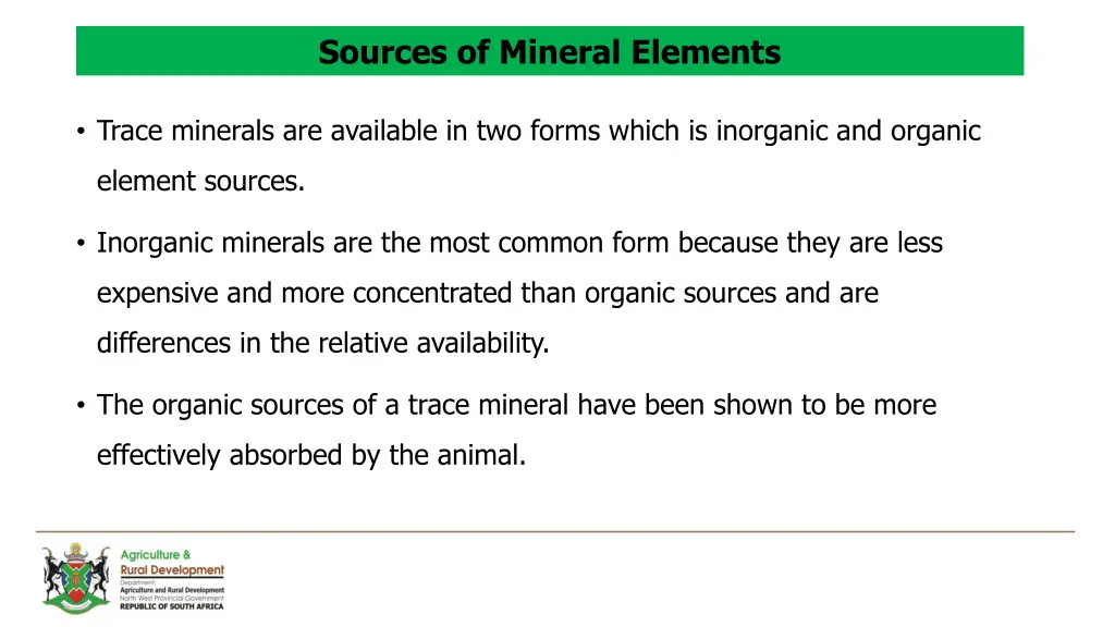 sources of mineral elements 2