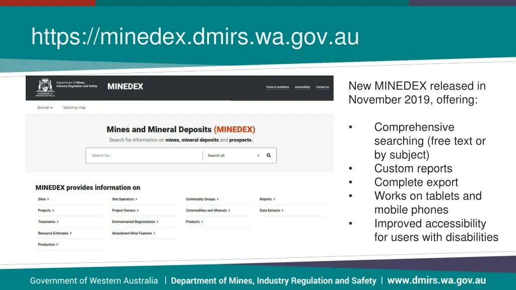 https minedex dmirs wa gov au