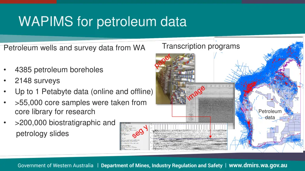 wapims for petroleum data