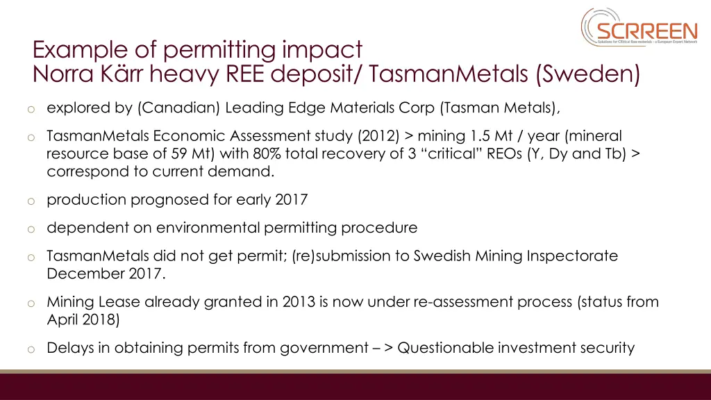 example of permitting impact norra k rr heavy