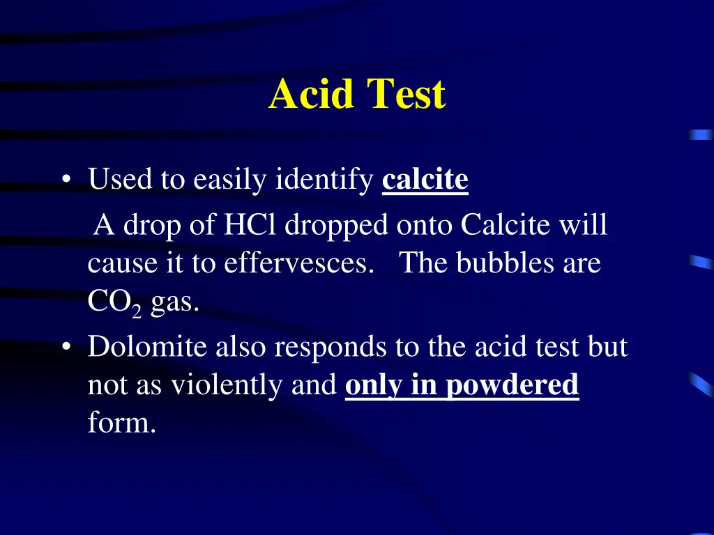 acid test